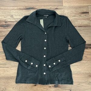 NWT J. Crew Women's Charcoal Button-Down Shirt